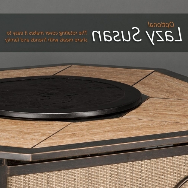 Alluring Agio Willowbrook Gas Fire Pit Rotating Fire Pit