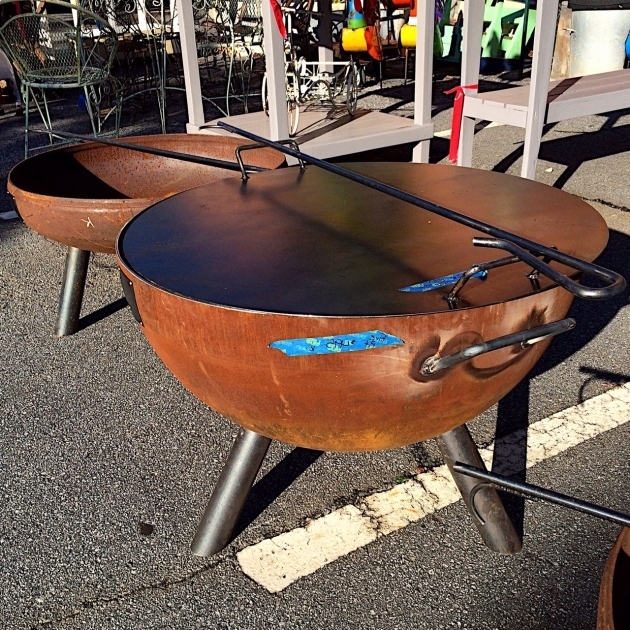Amazing Custom Built Steel Fire Pit Kudzu Antiques Custom Metal Fire Pits