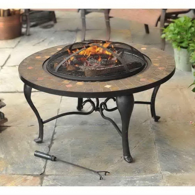 Awesome Hampton Bay Bavaria 35 In Tile Top Fire Pit L Ft521pst 3a The Hampton Bay Fire Pits