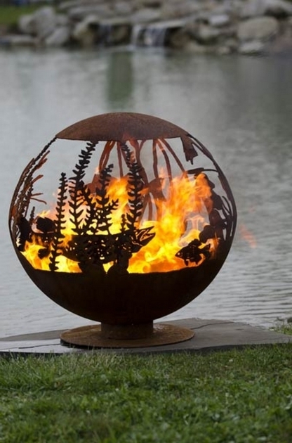 Delightful Artistic Sphere Fire Pit Me Pinterest Fire Pits Pit Bbq And Academy Fire Pits