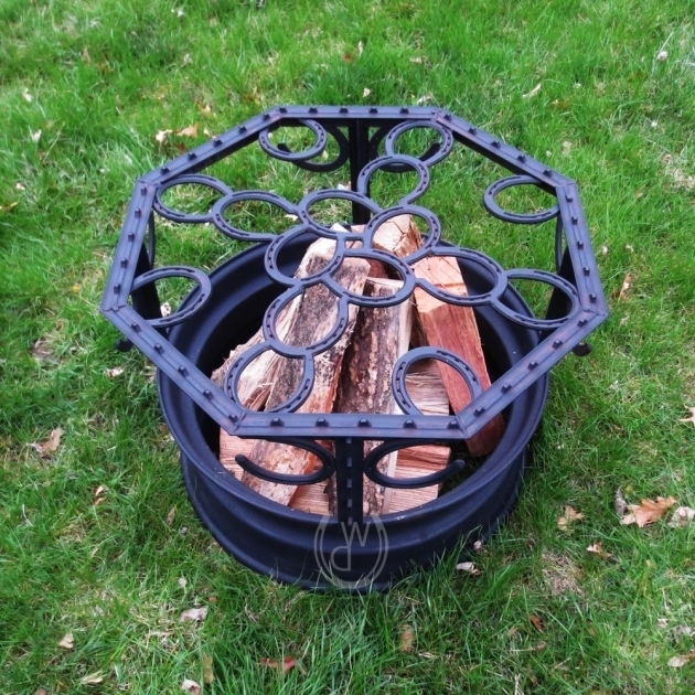 Delightful Fire Pit Topper Western Designs Horseshoe Fire Pit