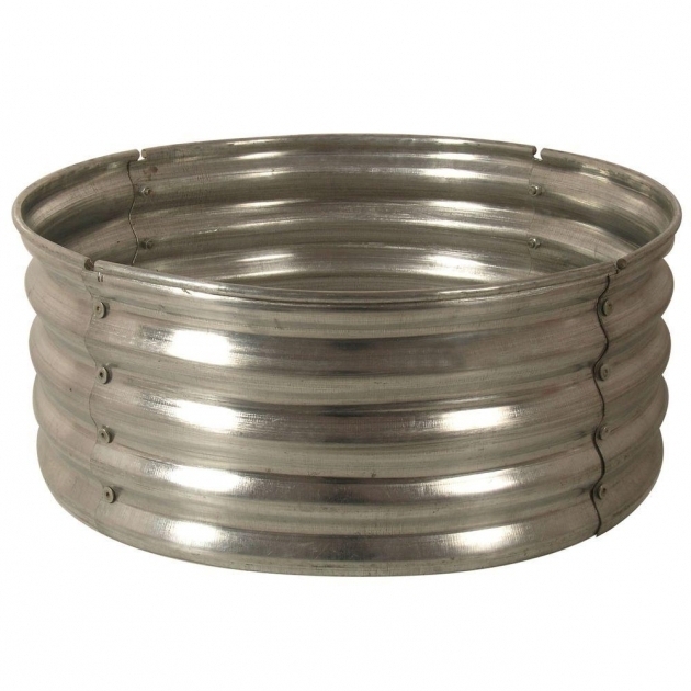 Fascinating 30 In Galvanized Round Fire Pit Ring Ds 18727 At The Home Depot Home Depot Fire Pit Insert