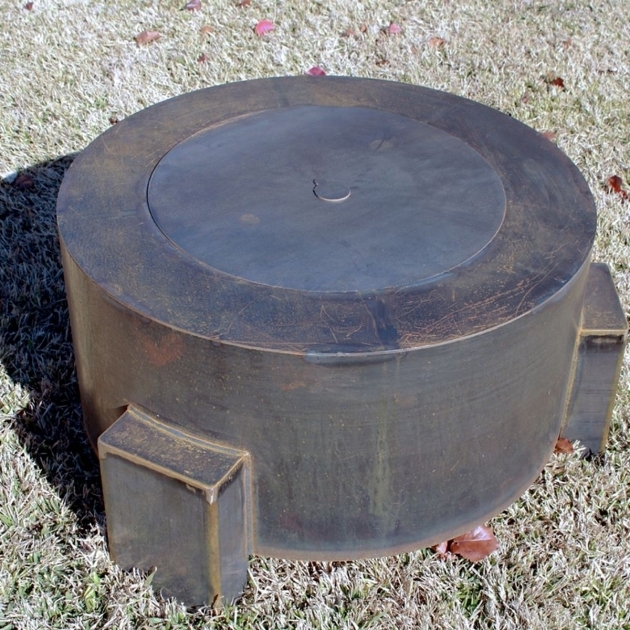 Fascinating Ten Steel Fire Pit 30 In Round With Optional Lid Fire Pit Lid Round