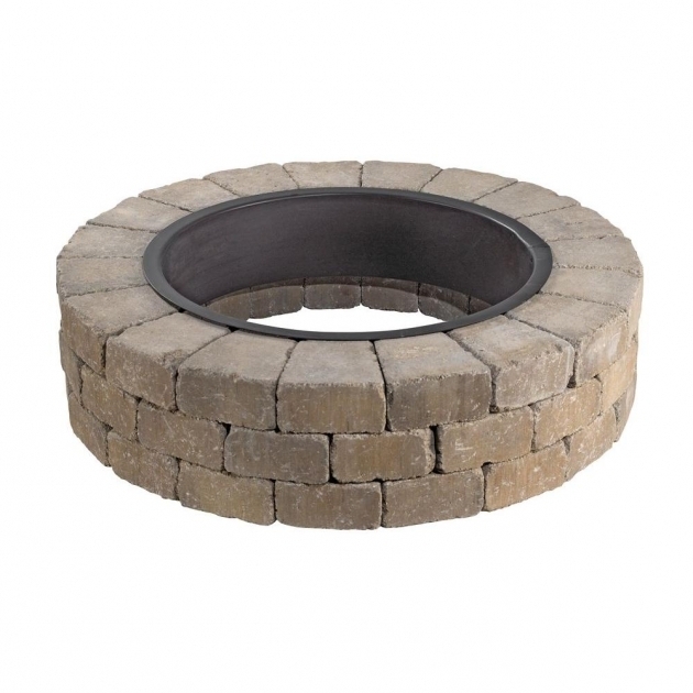 Gorgeous Fire Pit Outdoor Living Kits Landscaping The Home Depot Home Depot Stones For Fire Pit