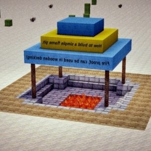 Minecraft Outdoor Fire Pit