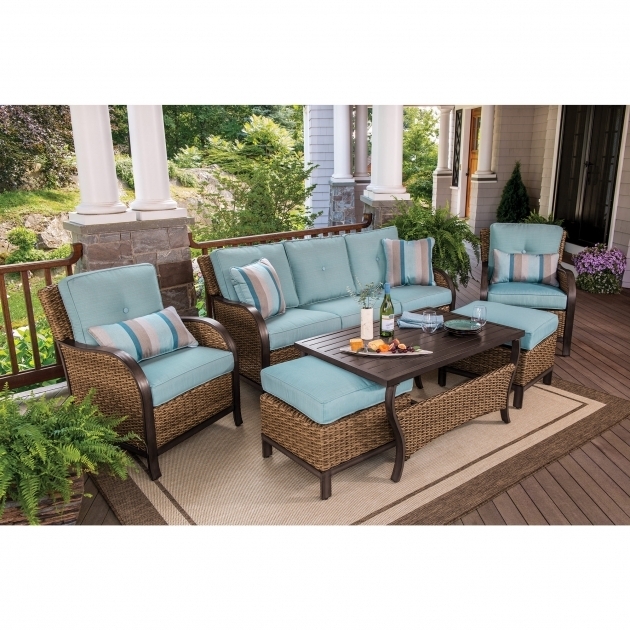 Image of Berkley Jensen Antigua 5 Piece Wicker Fire Pit Chat Set Bjs Bjs Fire Pit