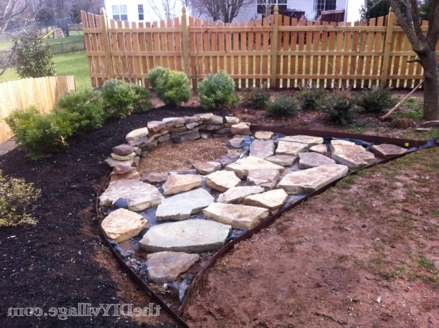 Image of Building A Stacked Stone Fire Pit The Diy Village How To Build A Fire In A Fire Pit
