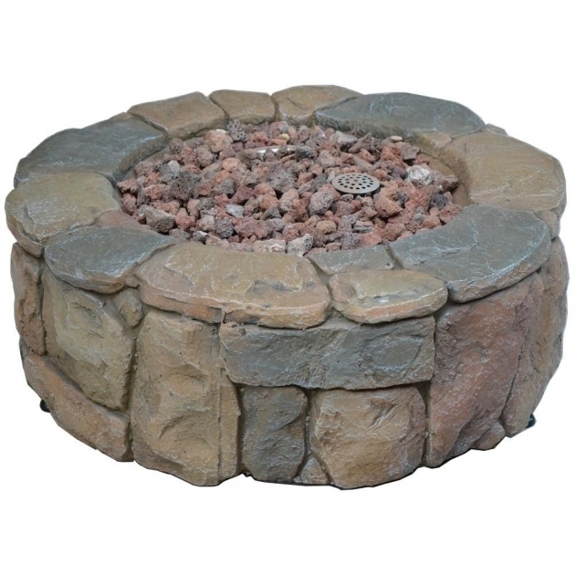 Marvelous Bond Manufacturing Petra 28 In Envirostone Fire Pit 68195bond Home Depot Fire Pit Rocks