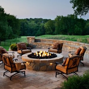 Chairs Around Fire Pit