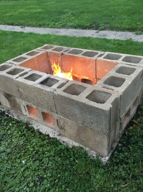 Marvelous Diy Fire Pit Made From Cinder Blocks For The Home Pinterest Diy Cinder Block Fire Pit