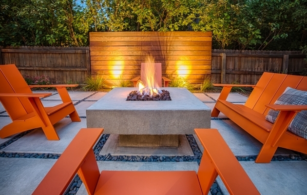 Marvelous Gorgeous Modern Back Yard Design The Urban Garden Inc Fire Pits Denver