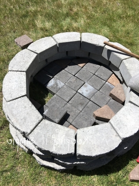 Marvelous Keeping It Simple How To Build A Diy Fire Pit For Only 60 How To Build A Fire In A Fire Pit