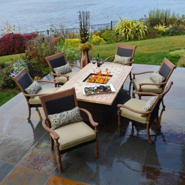 Outstanding Fire Pit Chairs Set Home Chair Designs Outdoor Dining Sets With Fire Pit