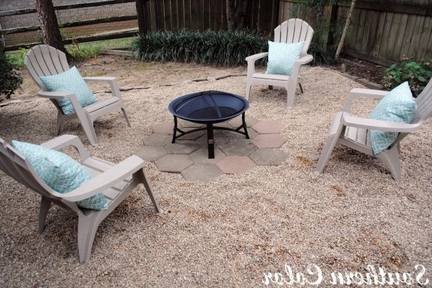 Outstanding Southern Color Firepit Revealed Fire Pit Area With Pea Gravel