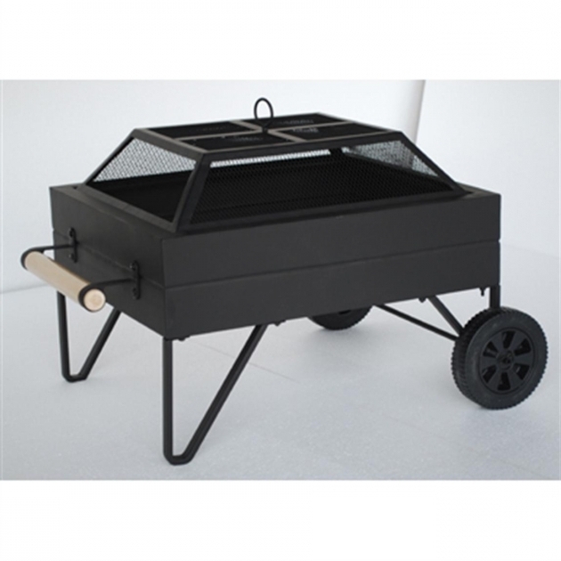 Outstanding Steel Fire Pit On Wheels 190615 Fire Pits Patio Heaters At Fire Pit With Wheels