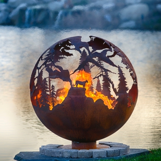 Remarkable High Mountain Fire Pit 30 Custom Outdoor Hand Cut Horseshoe Fire Pit