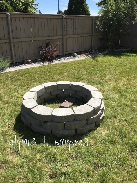 Remarkable Keeping It Simple How To Build A Diy Fire Pit For Only 60 How To Build A Fire In A Fire Pit
