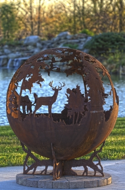 Remarkable Up North Fire Pit Sphere The Fire Pit Gallery Custom Metal Fire Pits