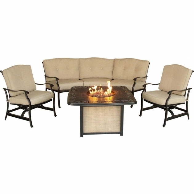 Stunning Fire Pit Fire Pit Sets Outdoor Lounge Furniture The Home Depot Home Depot Fire Pit Set