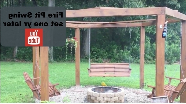 Stunning Fire Pit Swing A Year Later Youtube Porch Swing Fire Pit