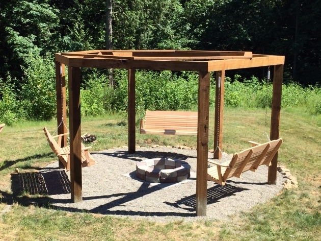 Stunning We Built A Fire Pit Gazebo Swingset Album On Imgur Swing Set Fire Pit