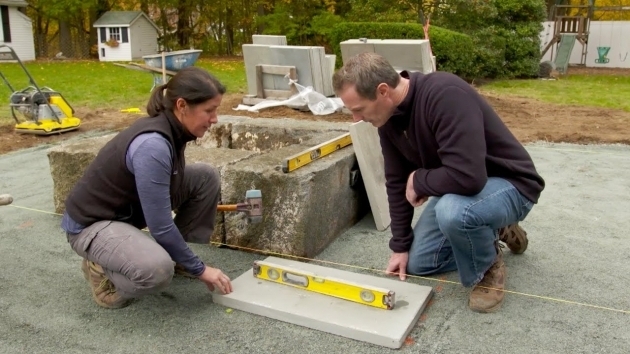 Stylish How To Install A Natural Stone Patio With Fire Pit Youtube Fire Pit This Old House
