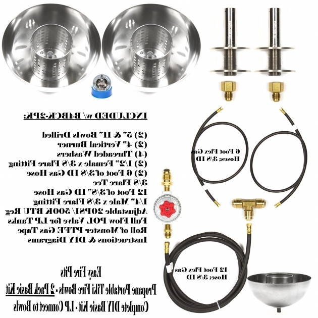 Wonderful B4bck 2pk 2 Pack Complete Propane Tabletop Post Top 11 Fire Table Top Propane Fire Pit