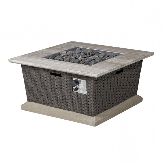 Wonderful Canyon Ridge Fire Table Round Decorative Table Decoration Garden Treasures 50,000 Btu Liquid Propane Fire Pit Table