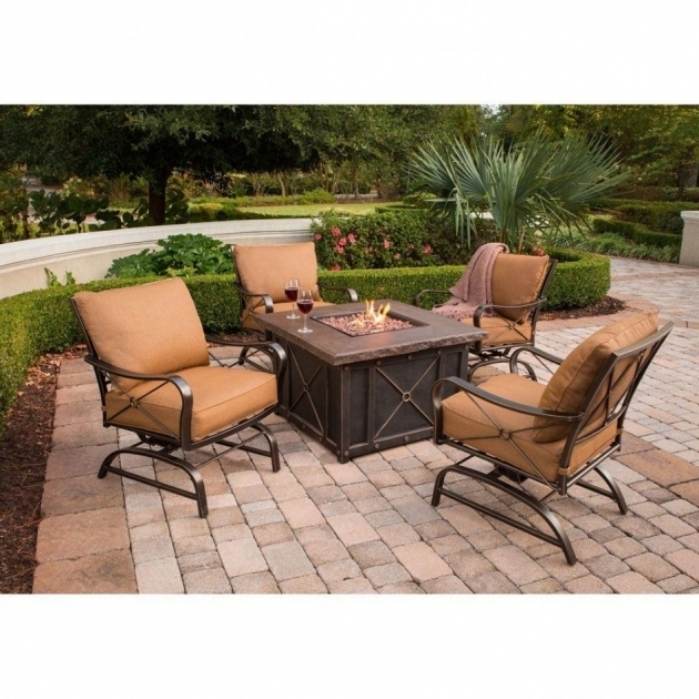Wonderful Furniture Patio Set With Fire Pit Ideal Home Depot Patio Home Depot Fire Pit Set