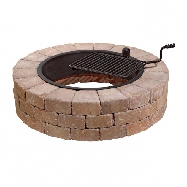 Alluring Necessories Grand 48 In Fire Pit Kit In Santa Fe With Cooking Fire Pit Kits Home Depot