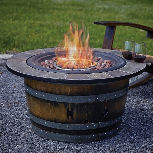 Awesome Wine Barrel Furniture Wine Enthusiast Wine Barrel Fire Pit Table