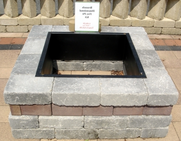 Delightful Concrete Block And Brick Products Paver Fire Pit Kit