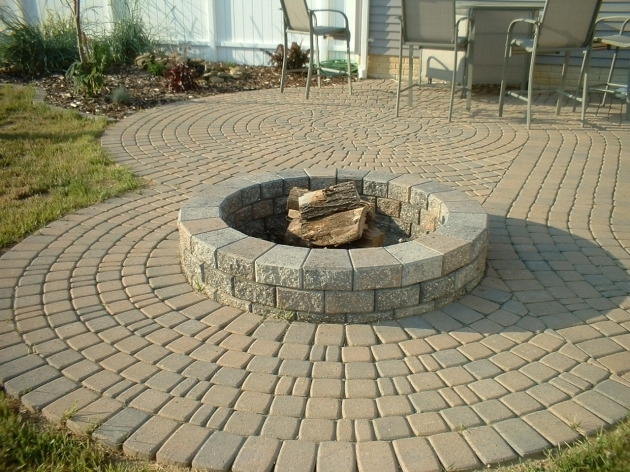 Fantastic Brick Paver Patio With Fire Pit Lowes Fire Pit Bricks Do It Lowes Fire Pit Stones