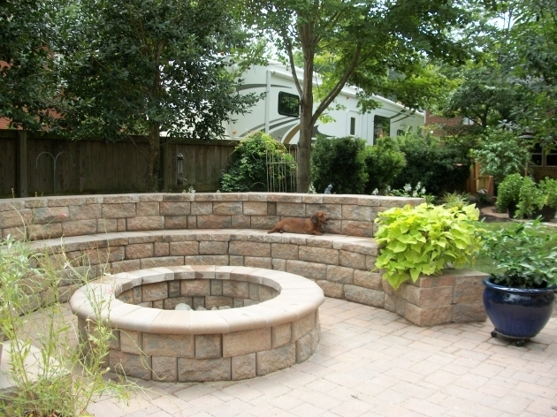 Fantastic Fire Pit With Retaining Wall Seating Brooks Landscaping Work Retaining Wall Block Fire Pit