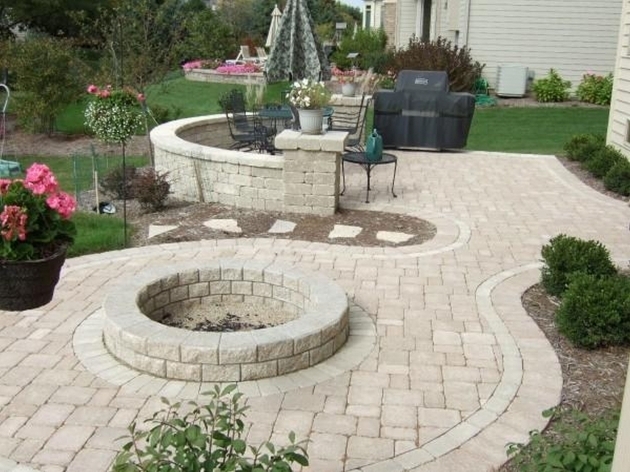 Fantastic Outdoor And Patio Beautiful Home Depot Patio Design With Round Fire Pit Ideas Home Depot