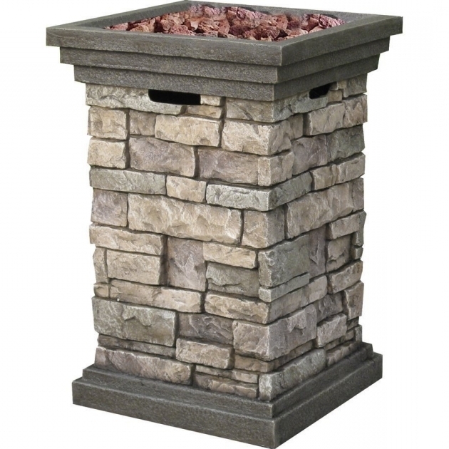 Fascinating Allen Roth 366 In W 50000 Btu Stone Design Composite Propane Bond Canyon Ridge Fire Pit