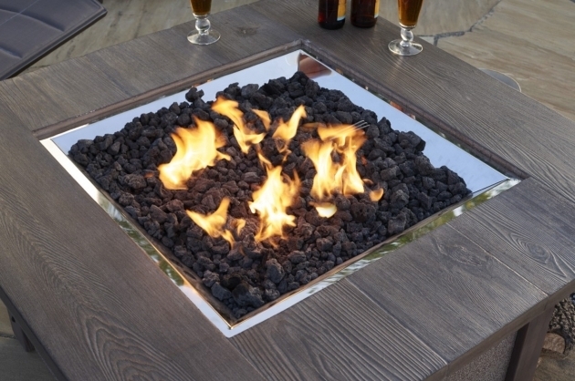 Fascinating Pine Ridge 2424 Square Fire Pit Table Fire Pits Fire Pits Lava Rock For Fire Pit