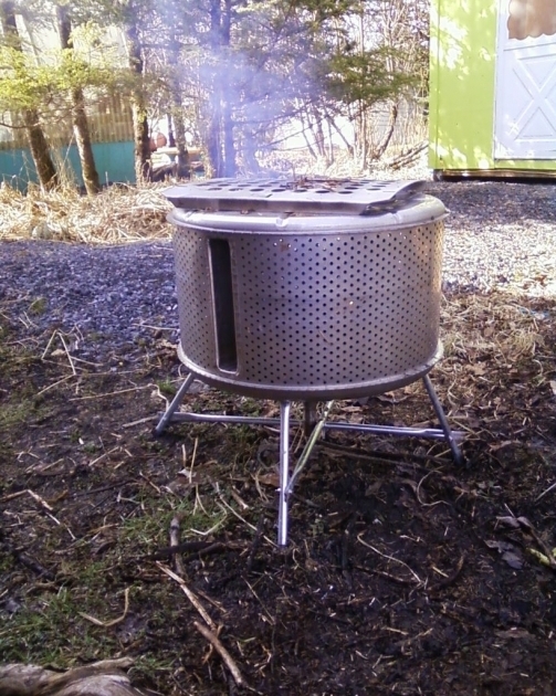 Fascinating Stainless Steel Garden Incinerator Patio Heater From Recycled Dryer Drum Fire Pit