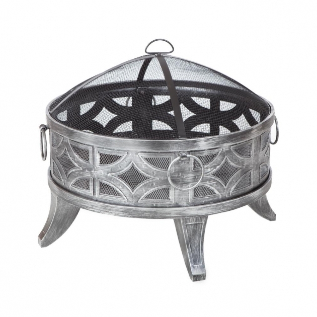 Fascinating Titan Block 81 In Round Fire Pit Kit In Quarry Ridge 102808 The Hampton Bay Quadripod 26 In. Round Fire Pit