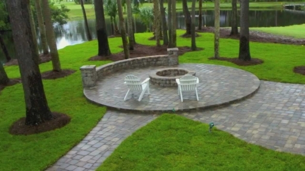 Gorgeous Ponte Vedra Paver Patio Design And Construction With Seat Wall Fire Pits Menards