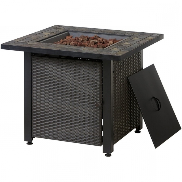 Image of Garden Treasures 50000 Btu Liquid Propane Fire Pit Table Lowes Fire Pit Propane Lowes
