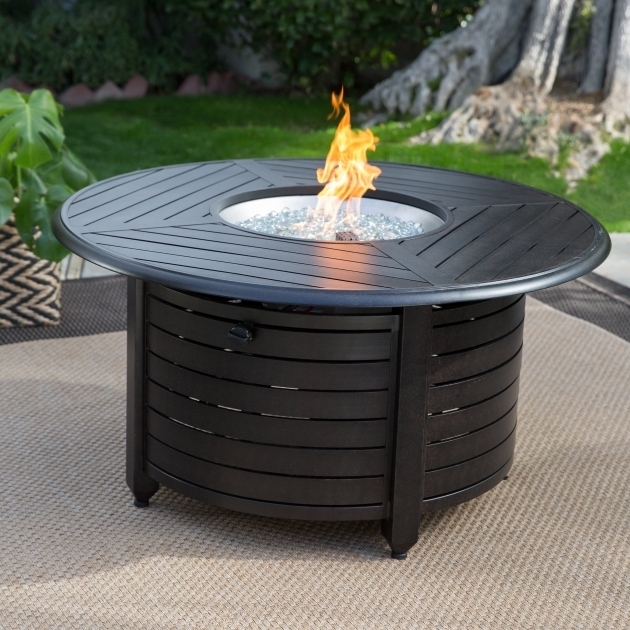 Image of Red Ember Stapleton 47 In Round Fire Pit Table Fire Pits At Threshold Round Propane Fire Pit