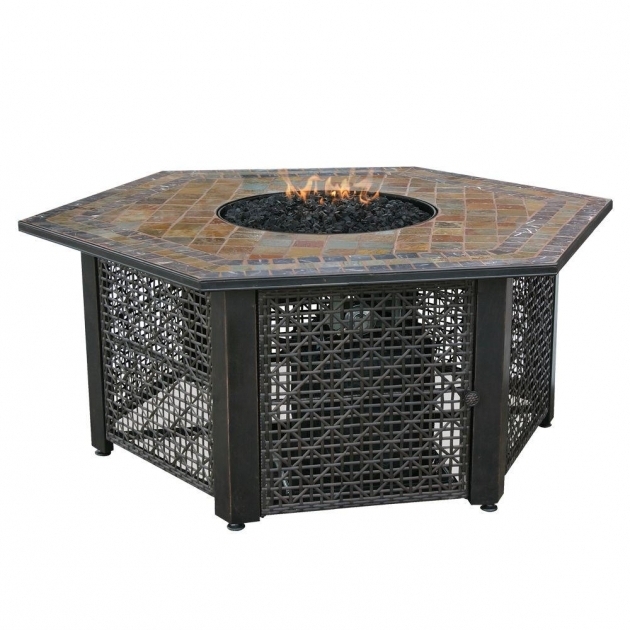 Incredible Fire Sense Extruded Aluminum Round Lpg Fire Pit 61832 The Home Depot Home Depot Fire Pit Table