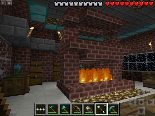 Incredible Fireplace Designs Mcpe Show Your Creation Minecraft Pocket Minecraft Fire Pit