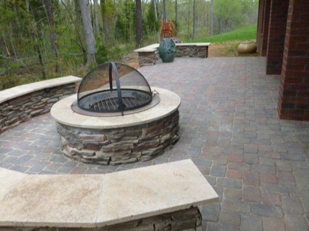 Inspiring Fire Pit Archadeck Of Charlotte Wood Burning Stone Fire Pit