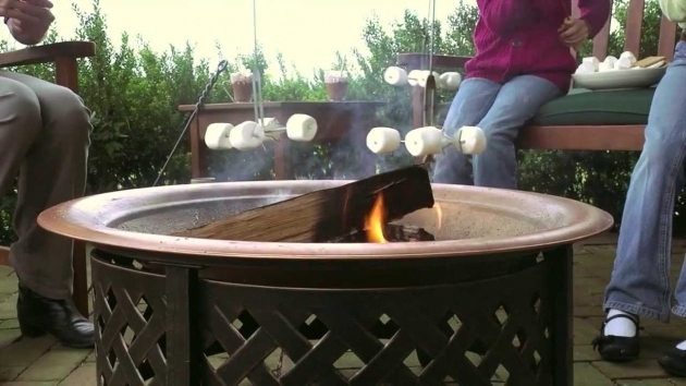 Inspiring Lattice Steel Fire Pit With Copper Finished Fire Bowl Fire Pits Plow And Hearth Fire Pit