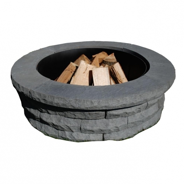 Outstanding Nantucket Pavers Fire Pits Outdoor Heating The Home Depot Paver Fire Pit Kit Home Depot