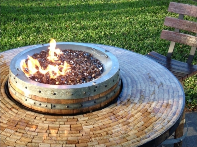 Picture of Firepits Decoration Wine Barrel Fire Pit Table Kit Wine Barrel Wine Barrel Fire Pit Table