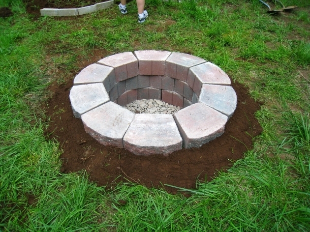Picture of Home Project Annie Get Your Spoon Retaining Wall Blocks For Fire Pit