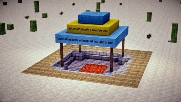 Picture of How To Build A Safe Fire Pit Flames Will Not Spread Minecraft Blog Minecraft Fire Pit